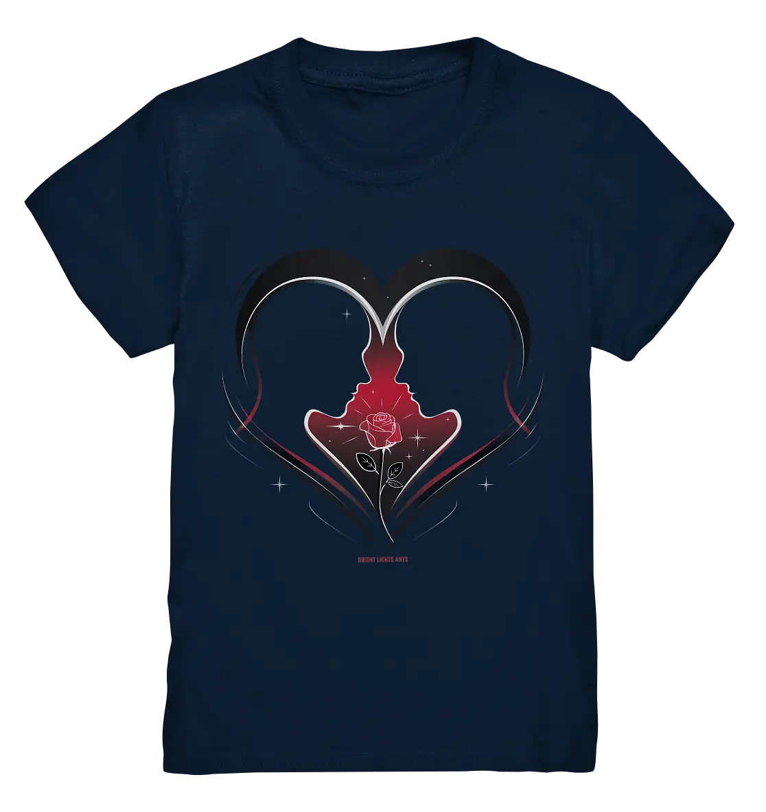 Männerliebe: Zarte Verbundenheit in Schwarz - Kids Premium Shirt Bright Lights Arts