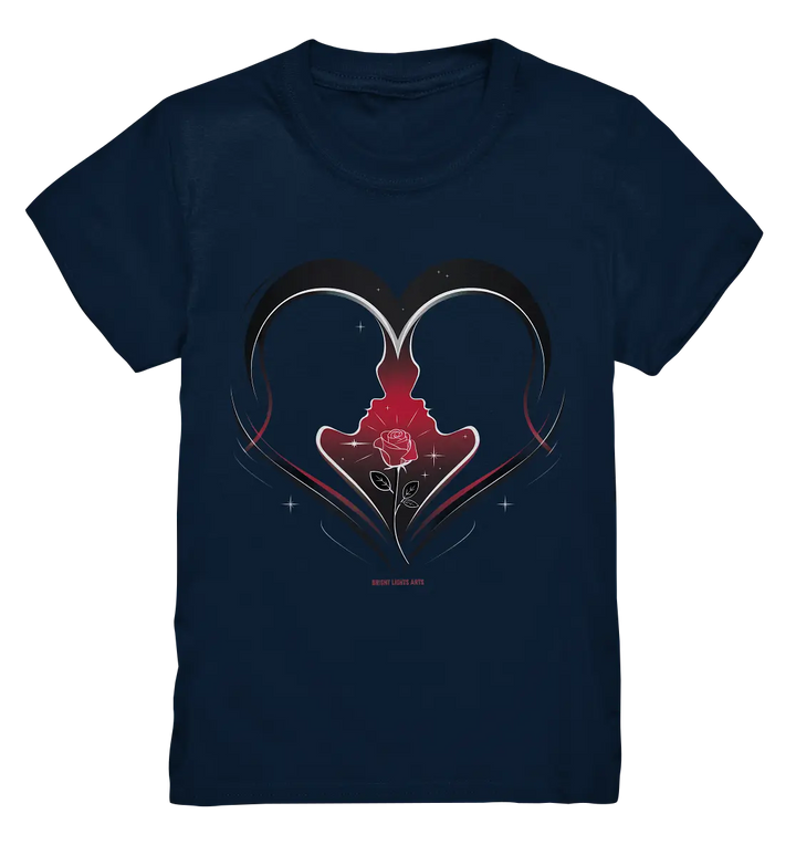 Männerliebe: Zarte Verbundenheit in Schwarz - Kids Premium Shirt Bright Lights Arts