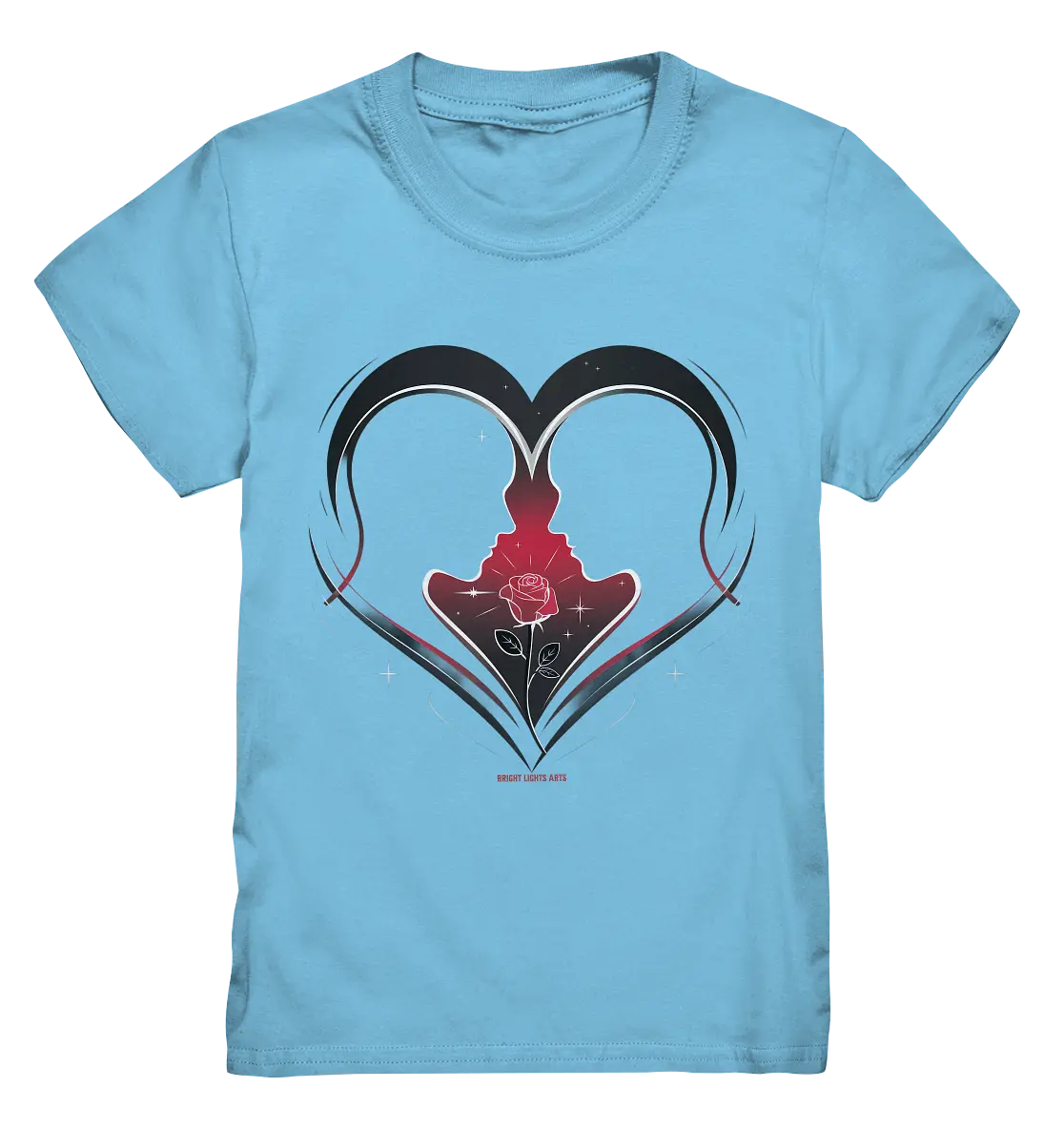 Männerliebe: Zarte Verbundenheit in Schwarz - Kids Premium Shirt Bright Lights Arts