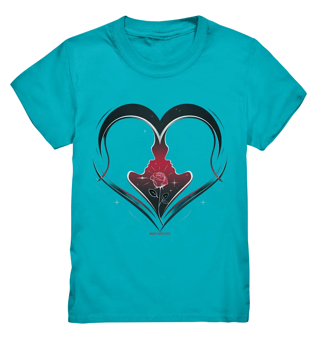 Männerliebe: Zarte Verbundenheit in Schwarz - Kids Premium Shirt Bright Lights Arts