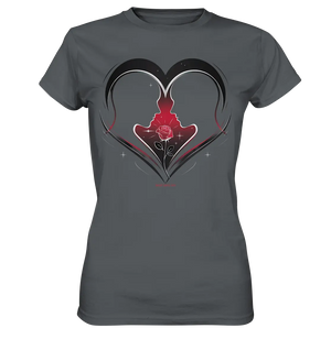 Männerliebe: Zarte Verbundenheit in Schwarz - Ladies Premium Shirt Bright Lights Arts