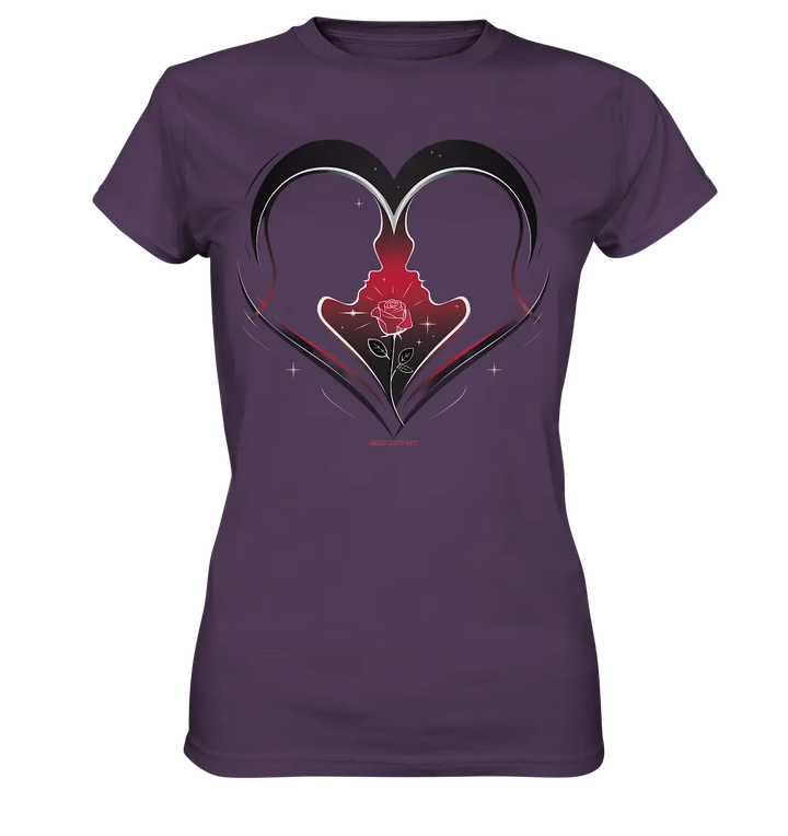 Männerliebe: Zarte Verbundenheit in Schwarz - Ladies Premium Shirt Bright Lights Arts