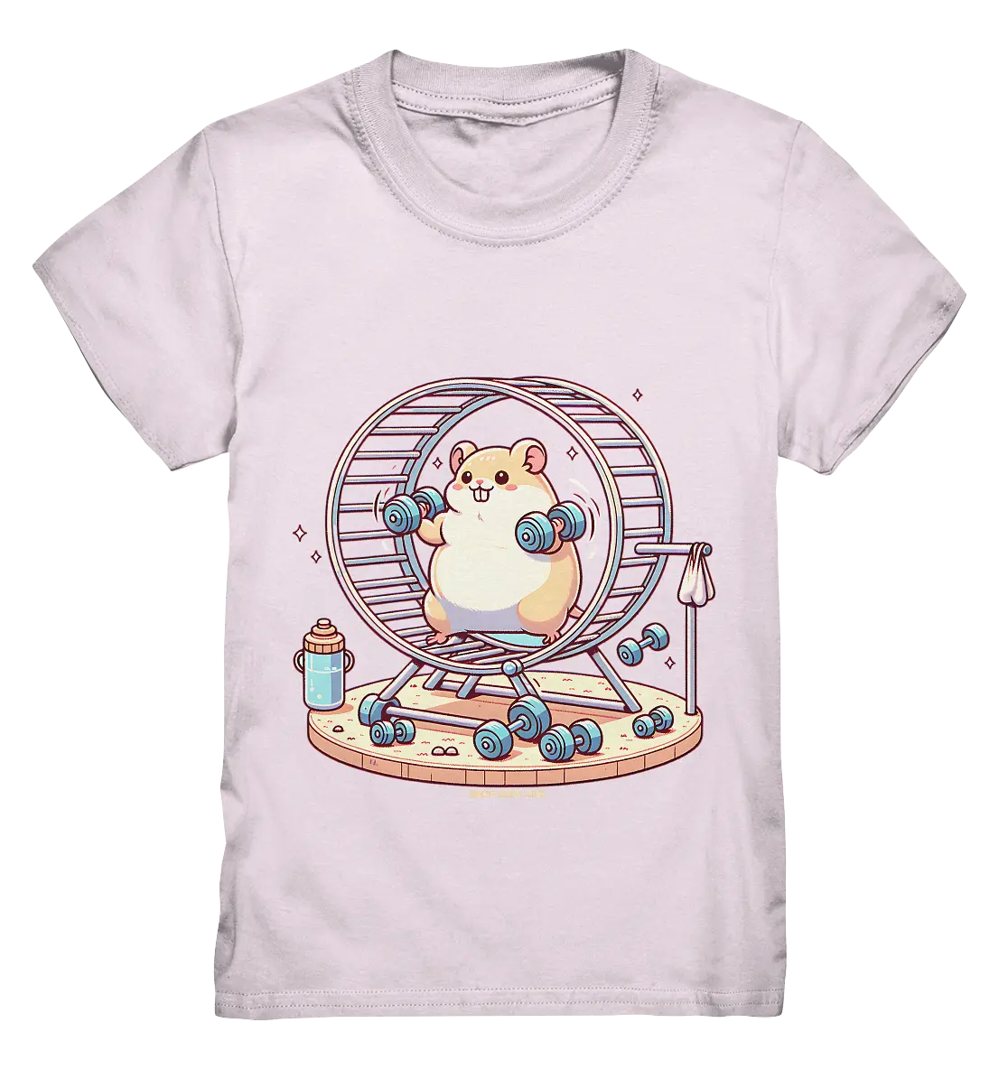Meerschweinchen im Fitness-Laufrad - Kids Premium Shirt Bright Lights Arts