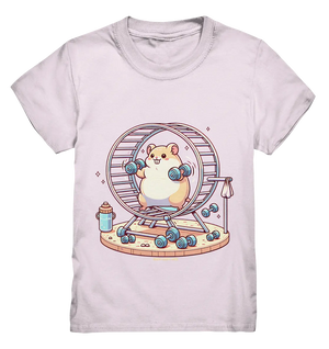 Meerschweinchen im Fitness-Laufrad - Kids Premium Shirt Bright Lights Arts