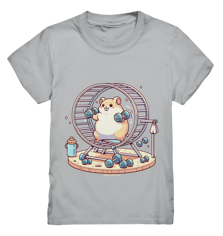 Meerschweinchen im Fitness-Laufrad - Kids Premium Shirt Bright Lights Arts