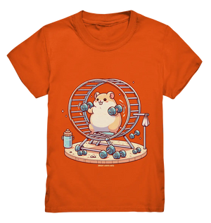 Meerschweinchen im Fitness-Laufrad - Kids Premium Shirt Bright Lights Arts