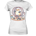 Meerschweinchen im Fitness-Laufrad - Ladies Premium Shirt Bright Lights Arts