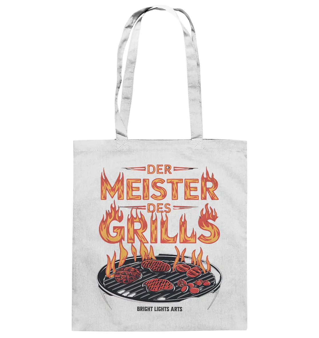 Meister des Grills – Flammendes Grillrost - Baumwolltasche Bright Lights Arts