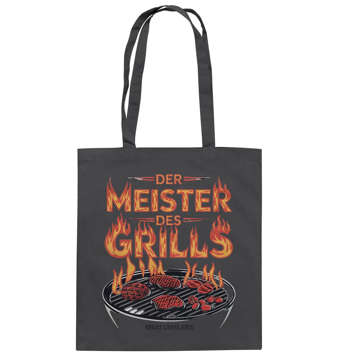 Meister des Grills – Flammendes Grillrost - Baumwolltasche Bright Lights Arts