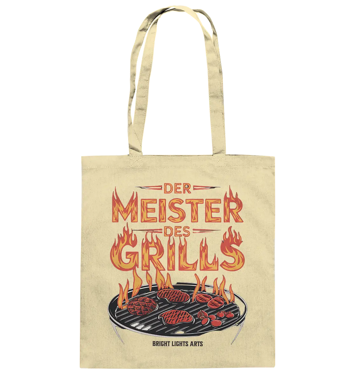 Meister des Grills – Flammendes Grillrost - Baumwolltasche Bright Lights Arts