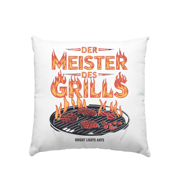 Meister des Grills – Flammendes Grillrost - Kissen 40x40cm Bright Lights Arts