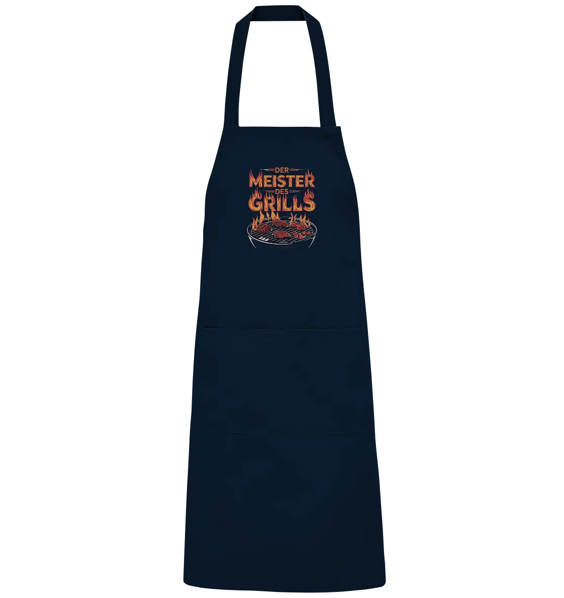Meister des Grills – Flammendes Grillrost - Organic Grillschürze Bright Lights Arts