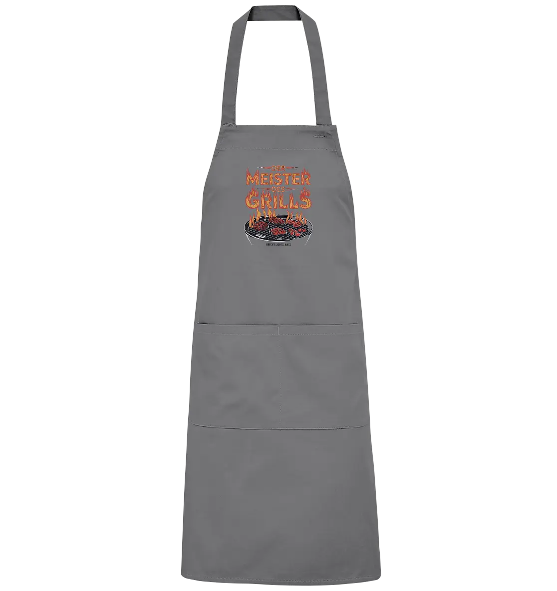 Meister des Grills – Flammendes Grillrost - Organic Grillschürze Bright Lights Arts