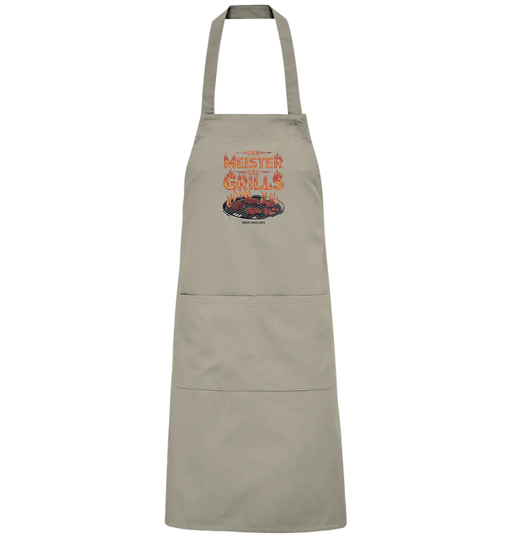 Meister des Grills – Flammendes Grillrost - Organic Grillschürze Bright Lights Arts