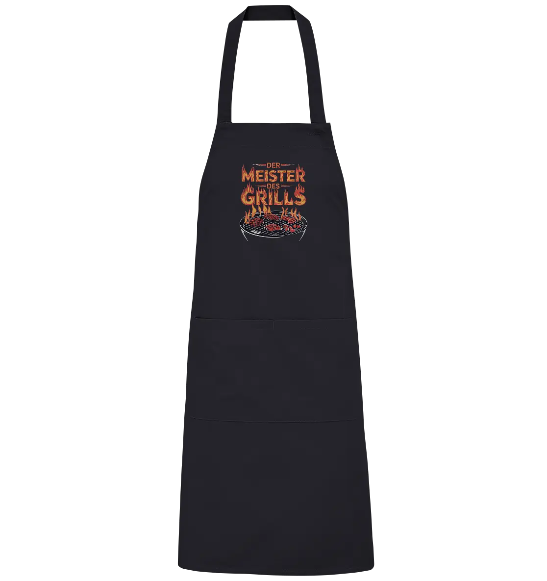 Meister des Grills – Flammendes Grillrost - Organic Grillschürze Bright Lights Arts