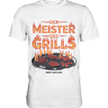 Meister des Grills – Flammendes Grillrost - Premium Shirt Bright Lights Arts