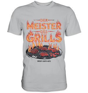 Meister des Grills – Flammendes Grillrost - Premium Shirt Bright Lights Arts