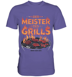 Meister des Grills – Flammendes Grillrost - Premium Shirt Bright Lights Arts