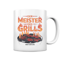 Meister des Grills – Flammendes Grillrost - Tasse glossy Bright Lights Arts