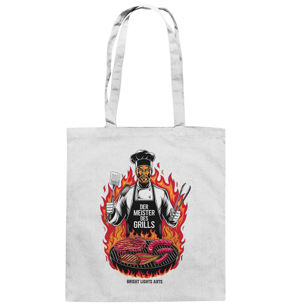 Meister des Grills – Koch im Flammenmeer - Baumwolltasche Bright Lights Arts