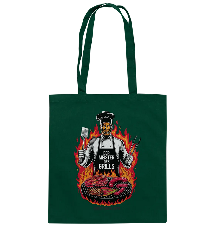 Meister des Grills – Koch im Flammenmeer - Baumwolltasche Bright Lights Arts