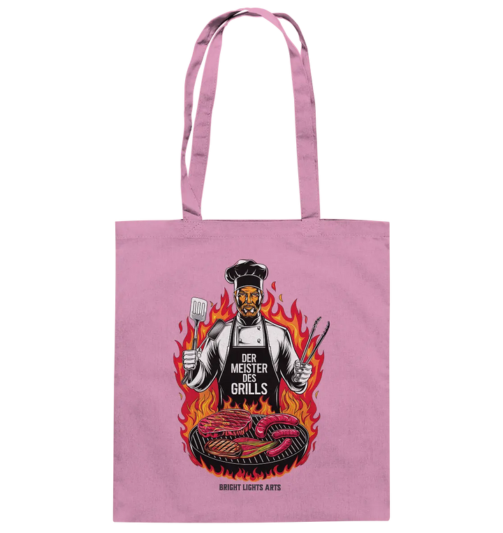 Meister des Grills – Koch im Flammenmeer - Baumwolltasche Bright Lights Arts