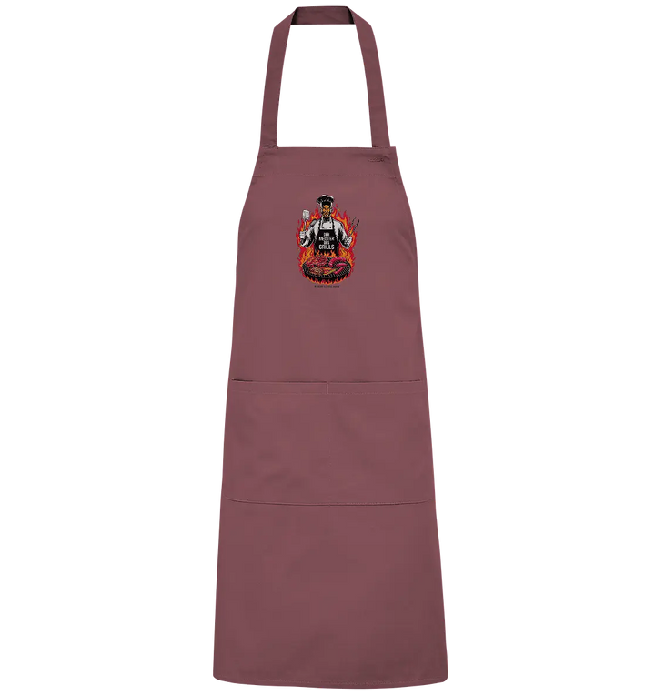 Meister des Grills – Koch im Flammenmeer - Organic Grillschürze Bright Lights Arts