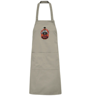 Meister des Grills – Koch im Flammenmeer - Organic Grillschürze Bright Lights Arts