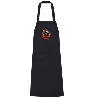 Meister des Grills – Koch im Flammenmeer - Organic Grillschürze Bright Lights Arts