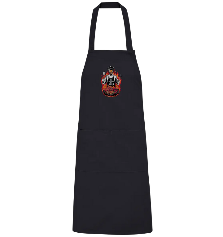 Meister des Grills – Koch im Flammenmeer - Organic Grillschürze Bright Lights Arts