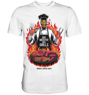 Meister des Grills – Koch im Flammenmeer - Premium Shirt Bright Lights Arts