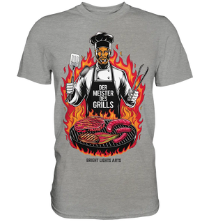 Meister des Grills – Koch im Flammenmeer - Premium Shirt Bright Lights Arts