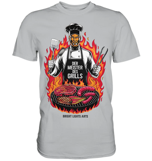 Meister des Grills – Koch im Flammenmeer - Premium Shirt Bright Lights Arts