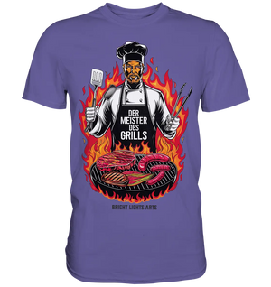 Meister des Grills – Koch im Flammenmeer - Premium Shirt Bright Lights Arts