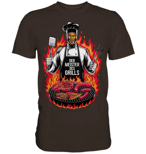 Meister des Grills – Koch im Flammenmeer - Premium Shirt Bright Lights Arts