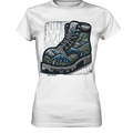 Mountain Steps Boot – Abenteuerliches Wanderschuh-Design voller Naturinspiration - Ladies Premium Shirt Bright Lights Arts