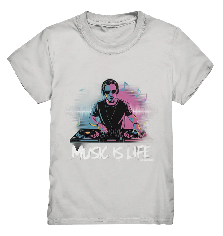 Music is Life - Lebende Energie der Musik - Kids Premium Shirt Bright Lights Arts