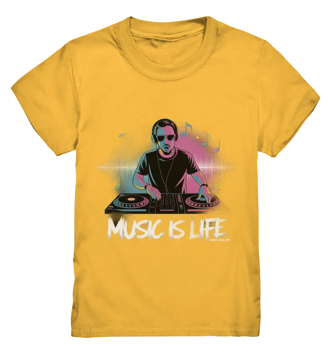 Music is Life - Lebende Energie der Musik - Kids Premium Shirt Bright Lights Arts