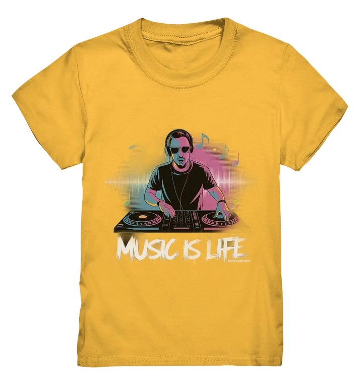 Music is Life - Lebende Energie der Musik - Kids Premium Shirt Bright Lights Arts