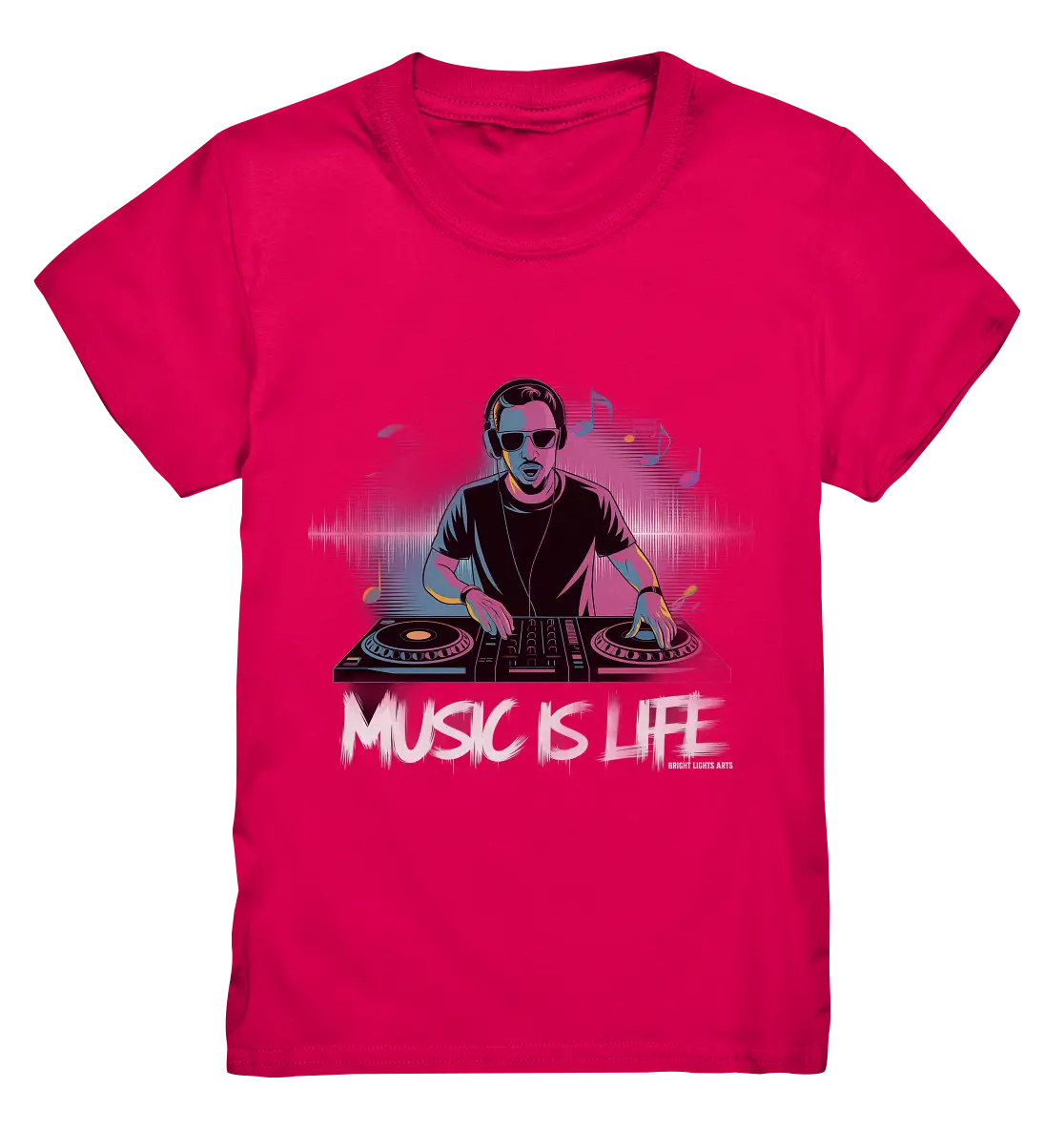Music is Life - Lebende Energie der Musik - Kids Premium Shirt Bright Lights Arts
