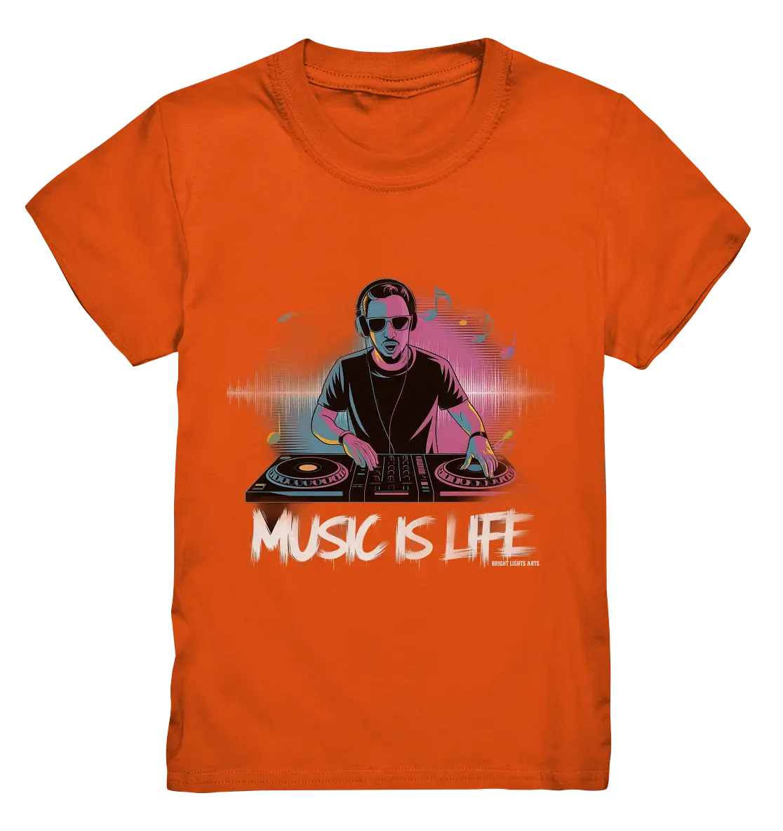 Music is Life - Lebende Energie der Musik - Kids Premium Shirt Bright Lights Arts