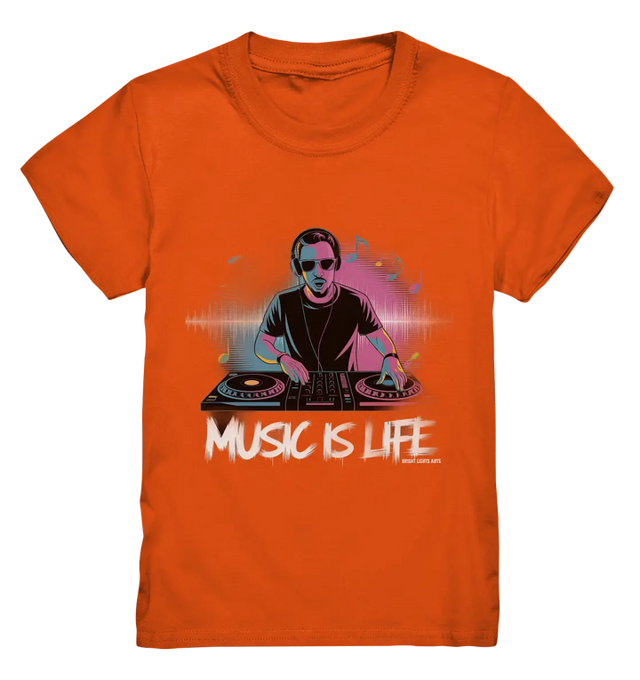 Music is Life - Lebende Energie der Musik - Kids Premium Shirt Bright Lights Arts