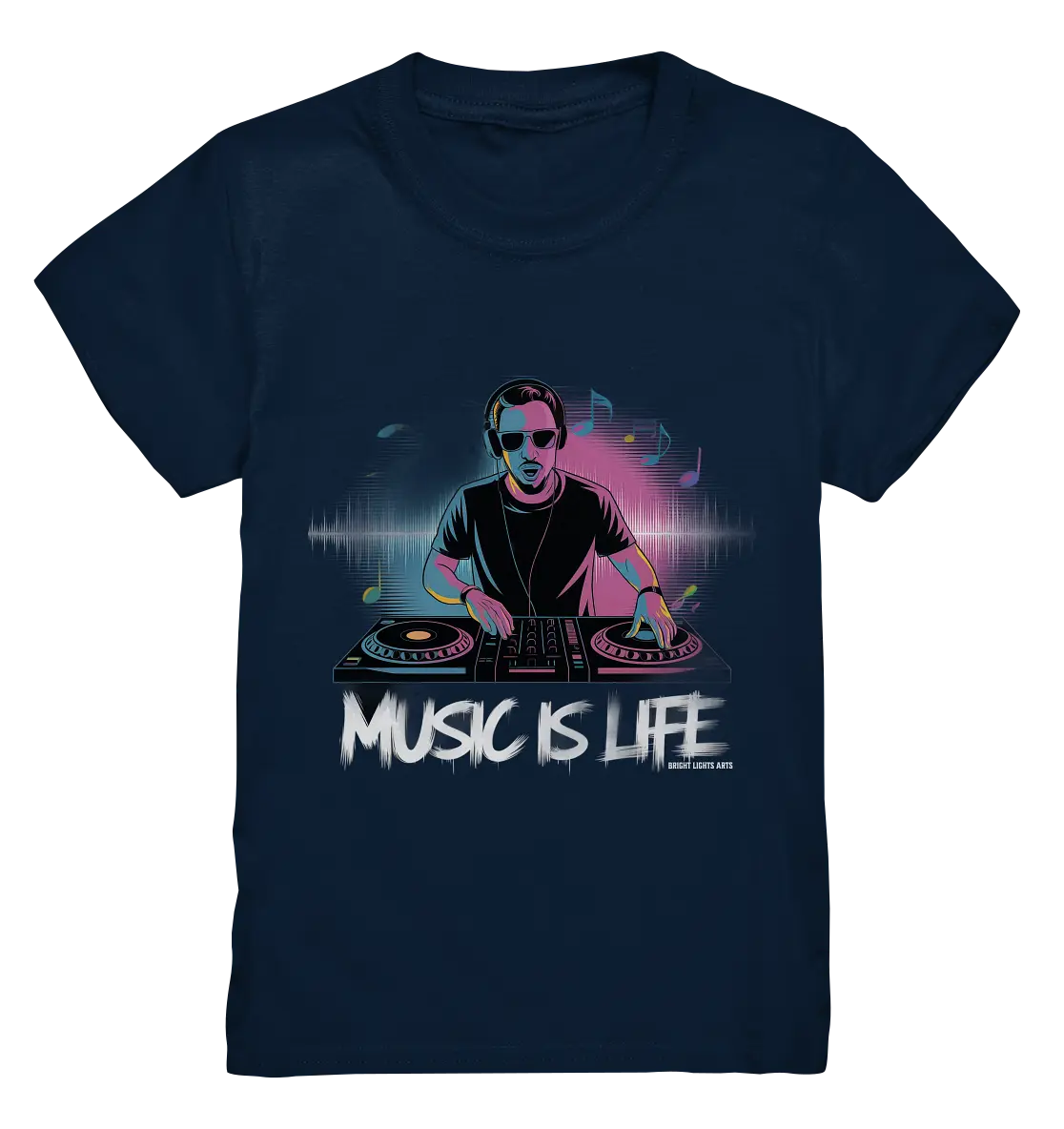 Music is Life - Lebende Energie der Musik - Kids Premium Shirt Bright Lights Arts