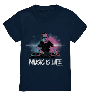 Music is Life - Lebende Energie der Musik - Kids Premium Shirt Bright Lights Arts