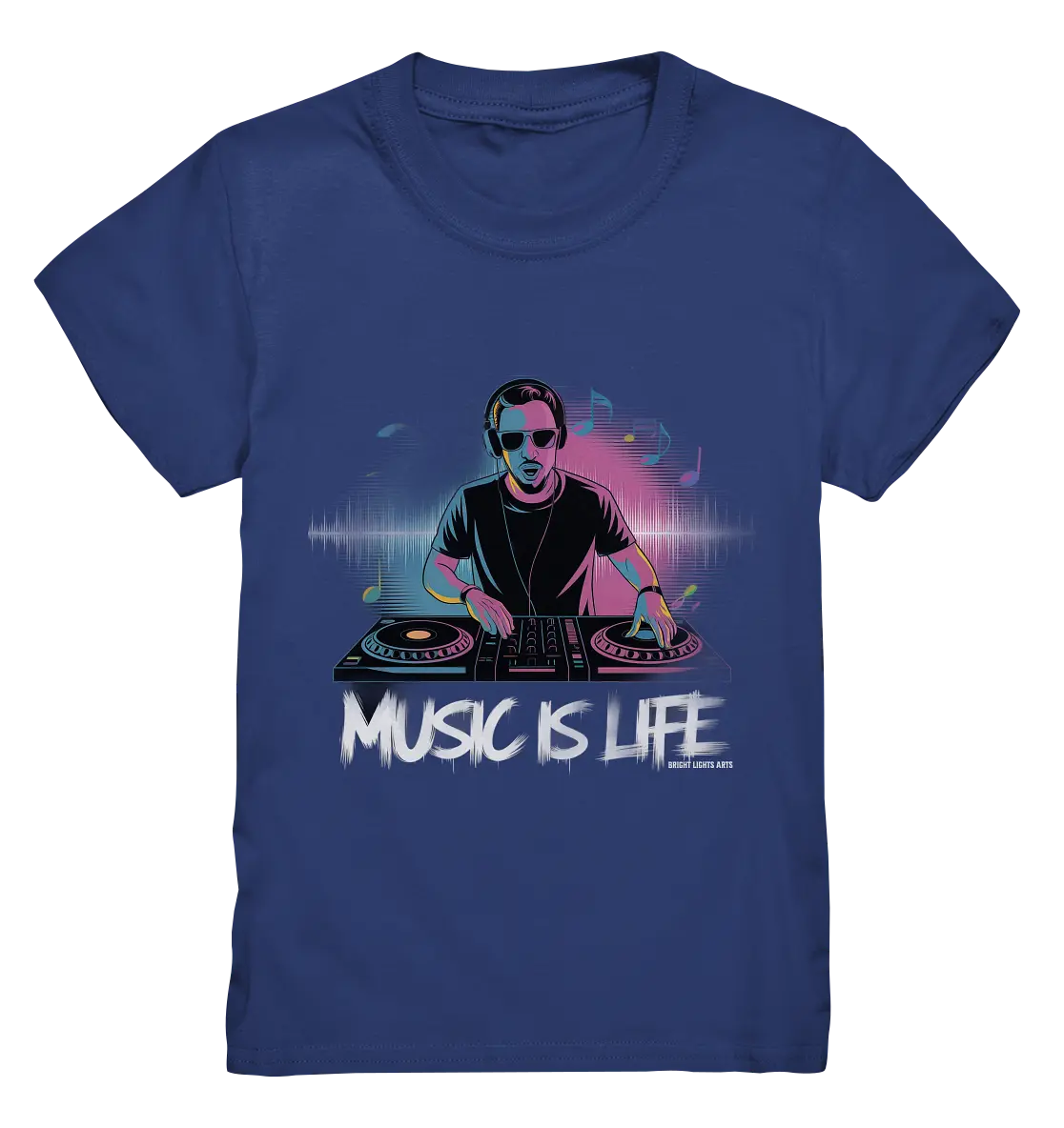 Music is Life - Lebende Energie der Musik - Kids Premium Shirt Bright Lights Arts
