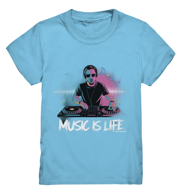 Music is Life - Lebende Energie der Musik - Kids Premium Shirt Bright Lights Arts
