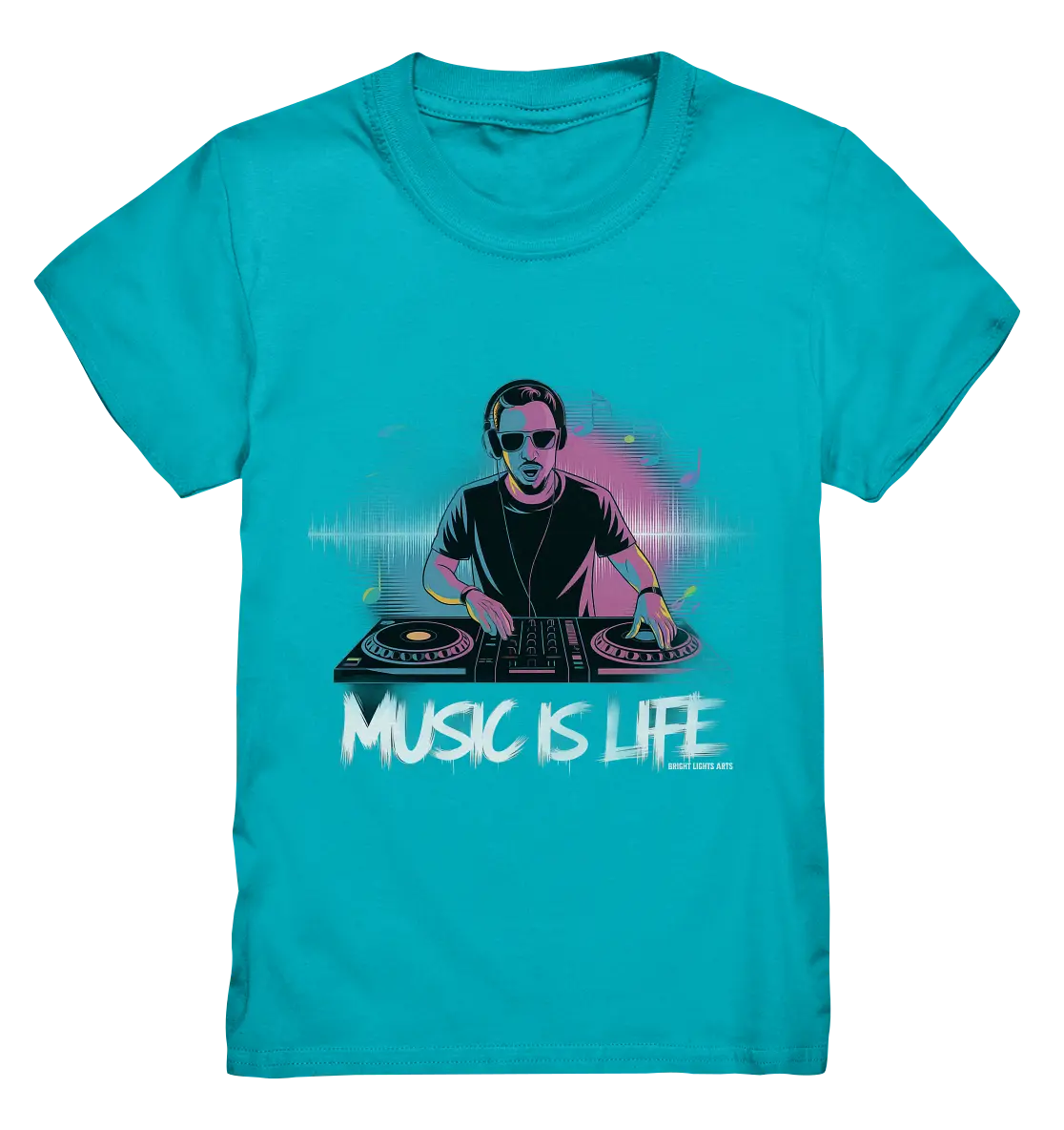 Music is Life - Lebende Energie der Musik - Kids Premium Shirt Bright Lights Arts