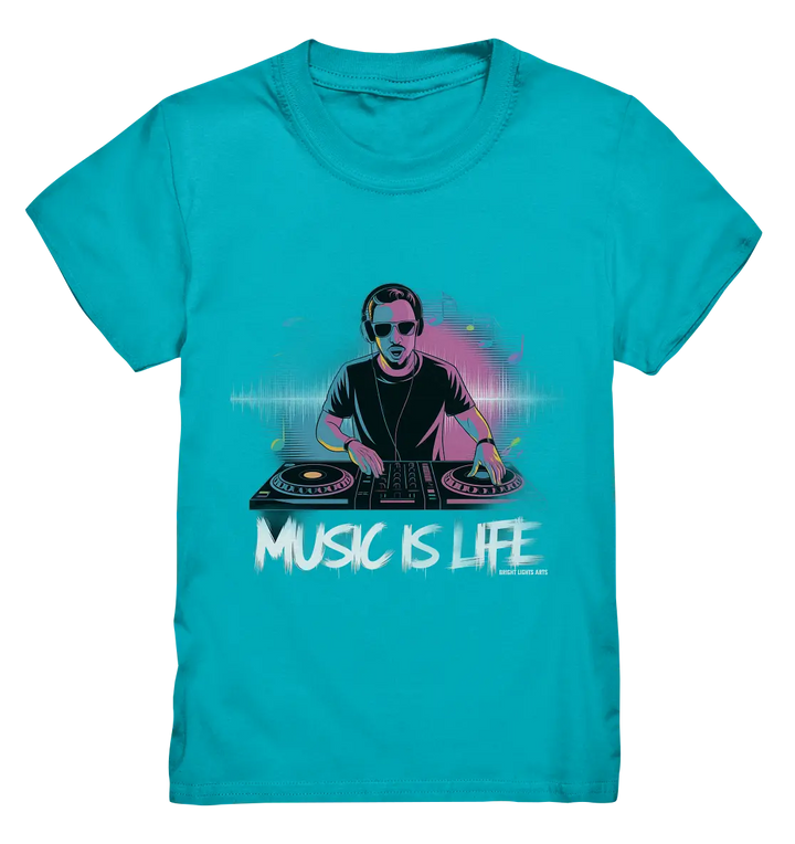 Music is Life - Lebende Energie der Musik - Kids Premium Shirt Bright Lights Arts
