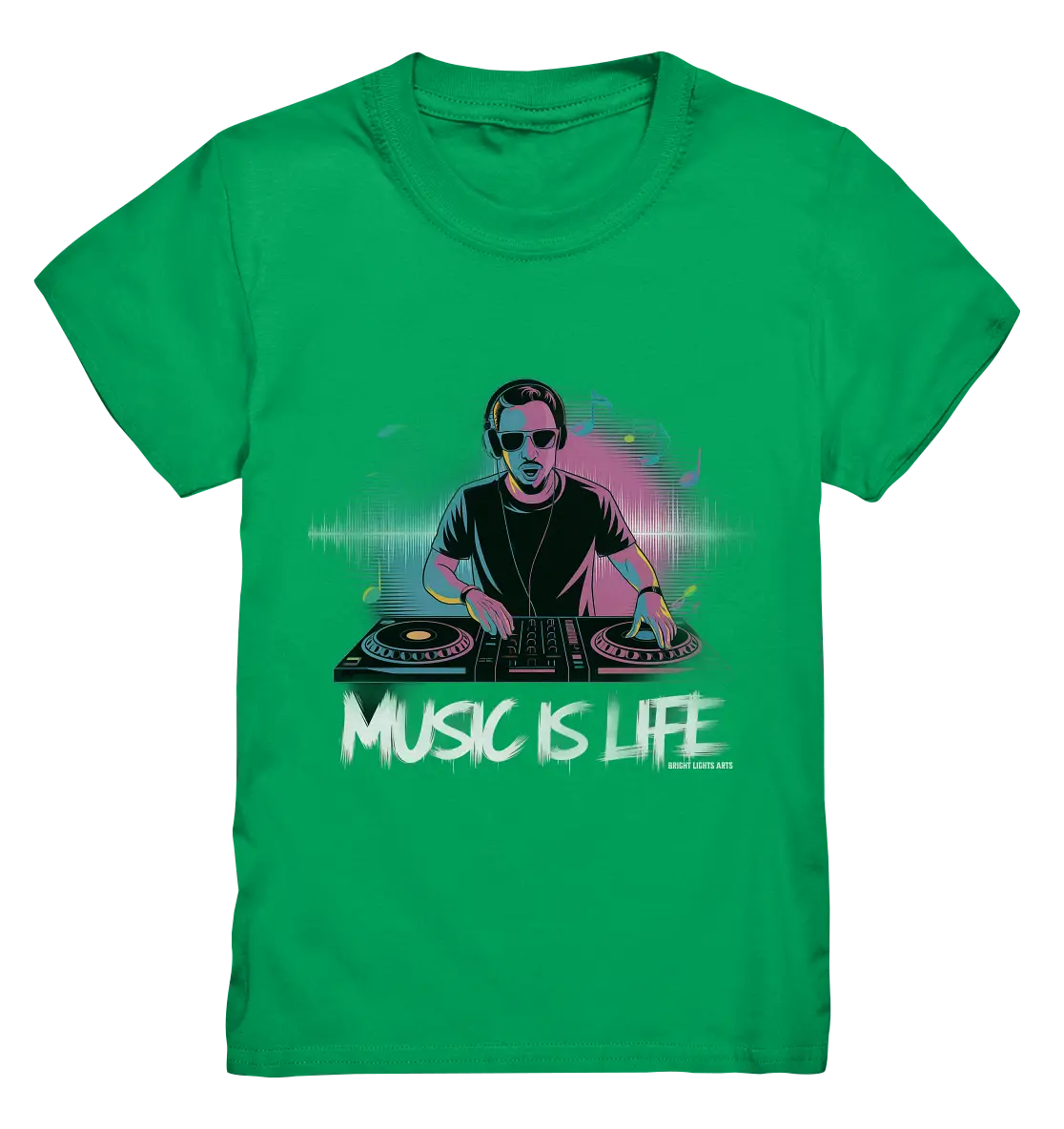 Music is Life - Lebende Energie der Musik - Kids Premium Shirt Bright Lights Arts