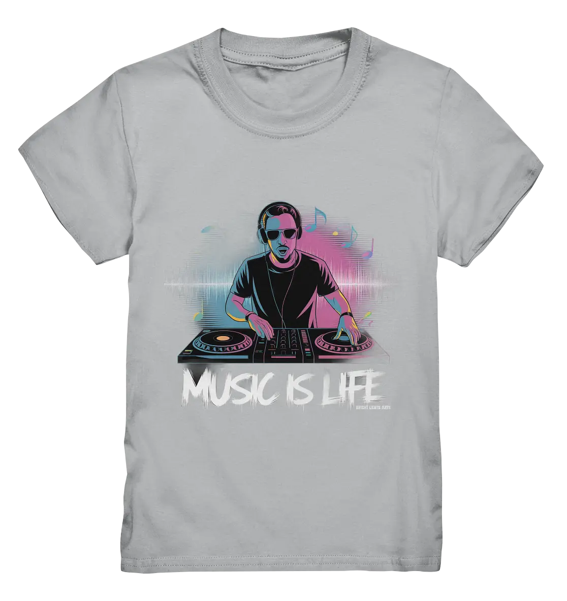 Music is Life - Lebende Energie der Musik - Kids Premium Shirt Bright Lights Arts